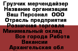 Грузчик-мерчендайзер › Название организации ­ Ваш Персонал, ООО › Отрасль предприятия ­ Розничная торговля › Минимальный оклад ­ 12 000 - Все города Работа » Вакансии   . Архангельская обл.,Северодвинск г.